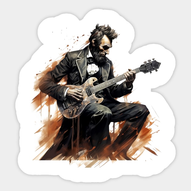 Lincoln Unplugged: Grunge Edition Sticker by Iron Creek